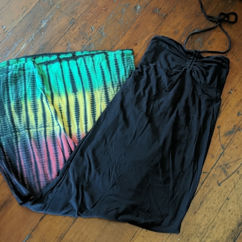 Roxy Long Halter Rasta Dress